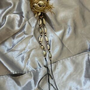 MIA Black Cord Necklace with Gold Bead